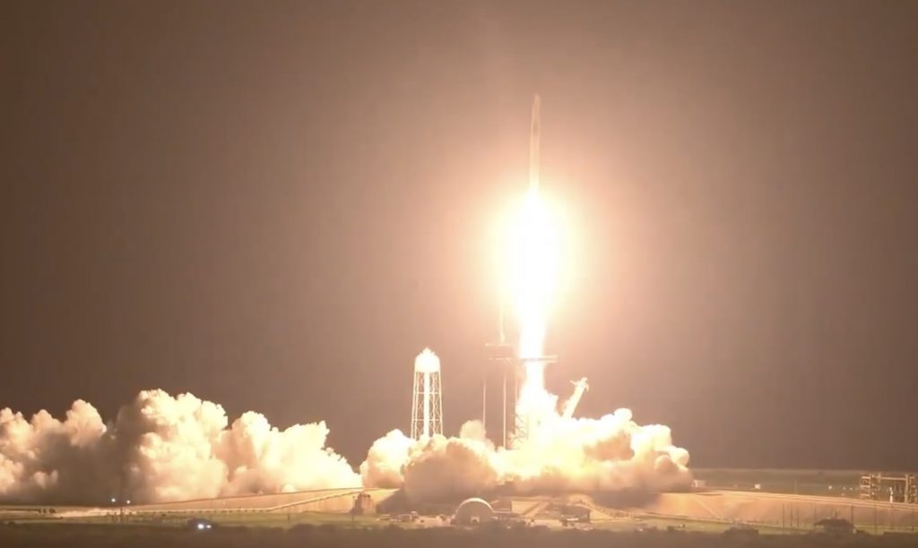 For the first time, SpaceX has taken four astronauts into orbit in an already used spacecraft