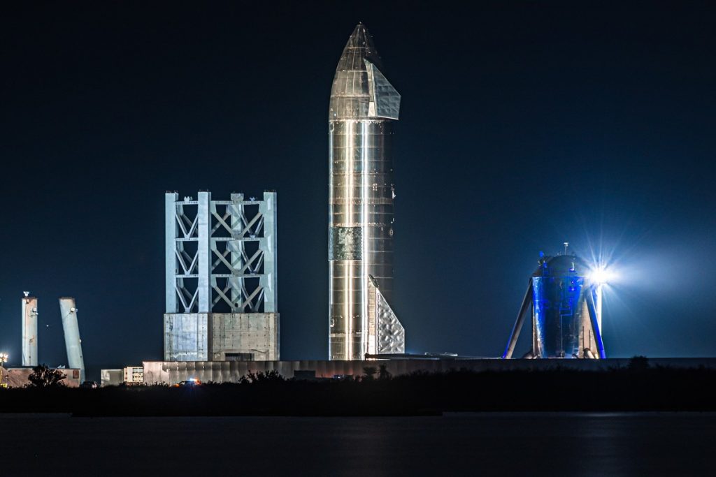 Spacecraft and Launch Tower and Orbital Test Preparation |  Updates from Starbase