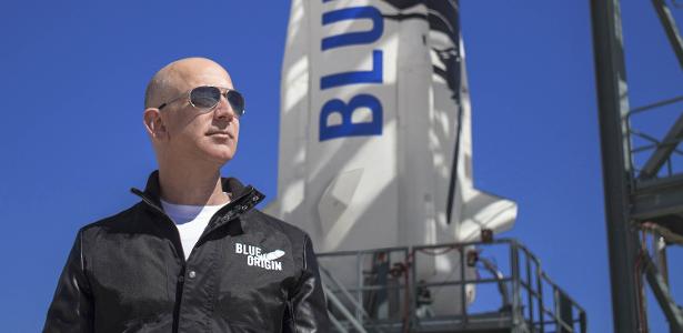 Left on the money?  Billionaire Bezos enters the world of fashion and will go to space on Tuesday