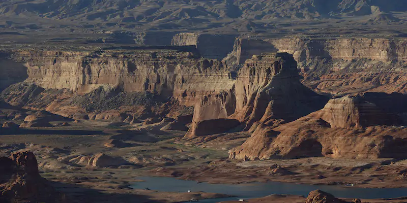 In the Colorado River in the United States, there is a shortage of water for the first time