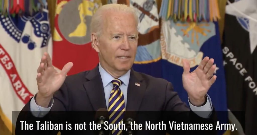 Taliban in Kabul?  The US is on the run as in Vietnam?  “It will never happen” - Joe Biden's famous last words - TIME