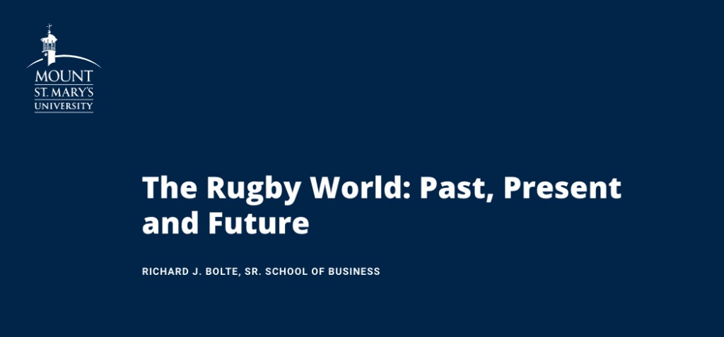 Hosted by Mount Saint Mary's Global Virtual Rugby Forum on October 20