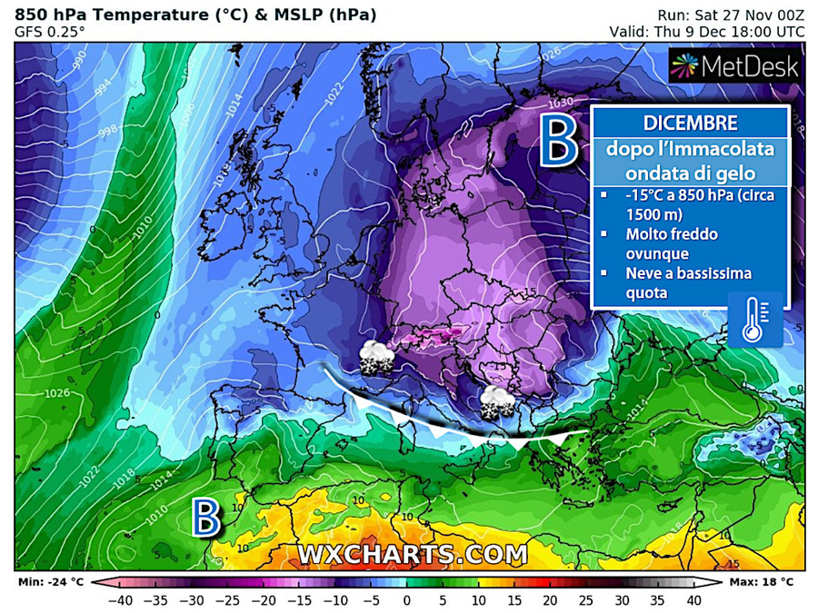 Cold currents from Russia after immaculate