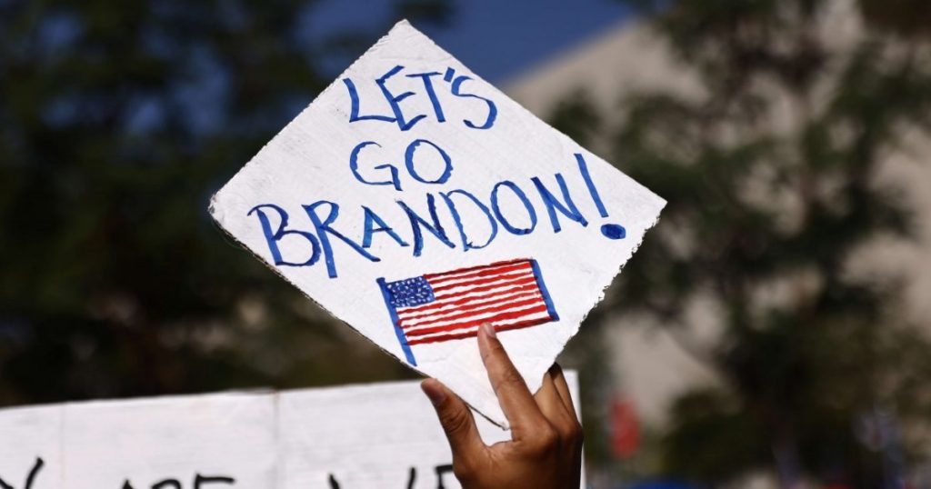 'Let's go Brandon', the new cryptic slogan for sending Joe Biden to that country