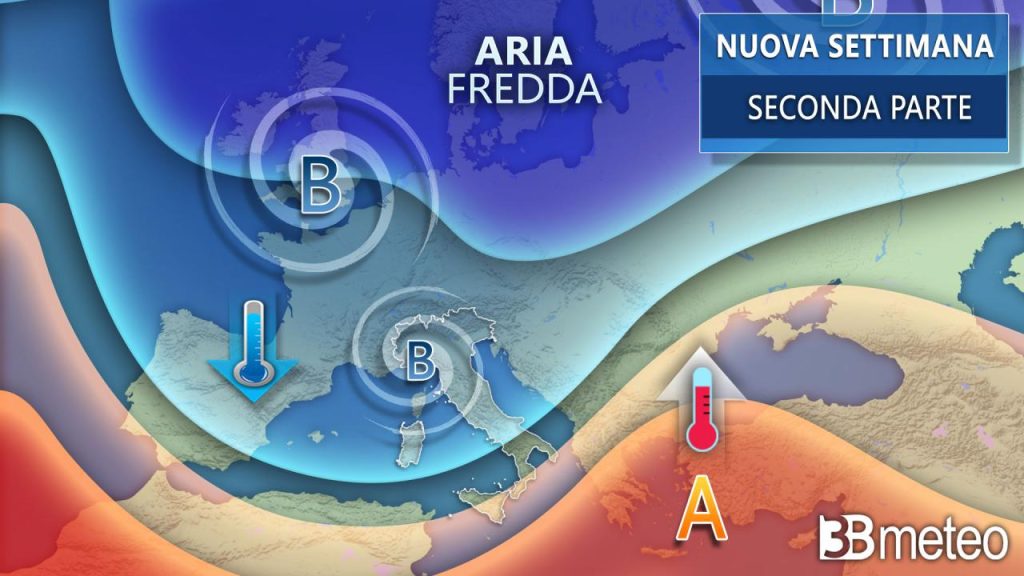 Italy Weather - This is official, with the Arctic Lunch bringing plenty of rain north and beyond at the end of the month.  Here's how «3B Meteo