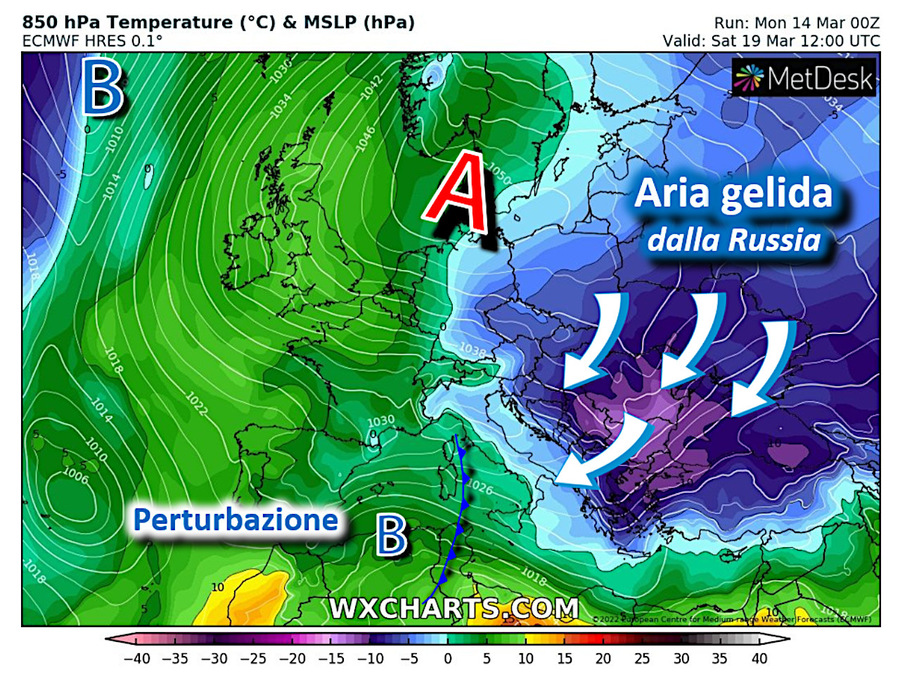 More frost from Russia.  Possible disruption in the south and two large islands