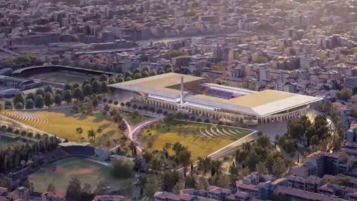 Here is the winning project to redesign the Artemio Franchi . Stadium