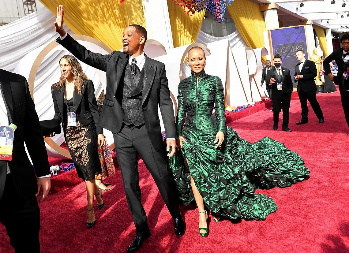 Will Smith on the red carpet with his wife Jada Pinkett Smith