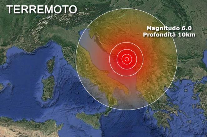 A magnitude 6.0 earthquake shakes Bosnia and Croatia