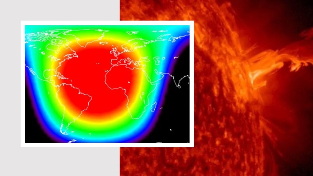 The sun makes a strong explosion, and a strong radio blackout occurs in Italy too