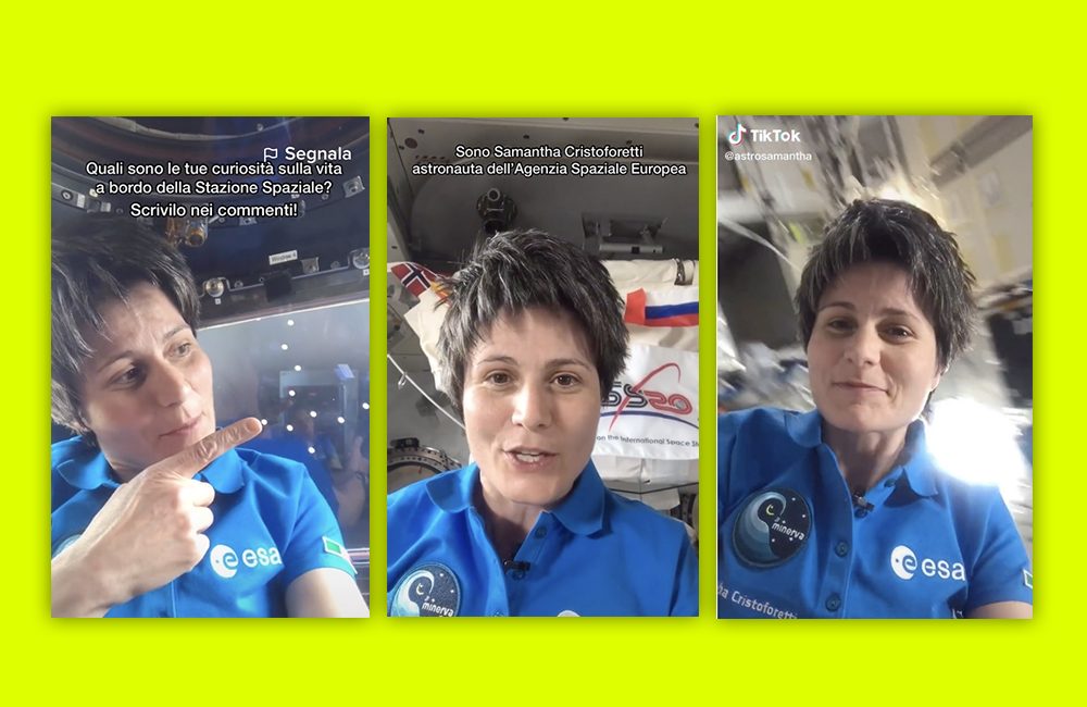 Samantha Cristoforetti released the first TikTok from space