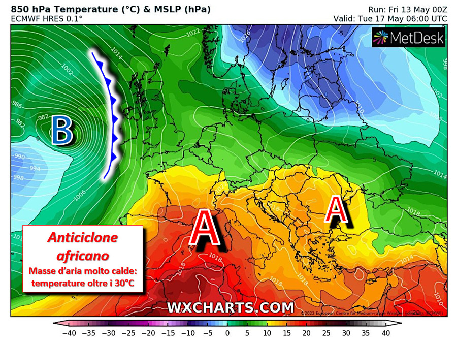 A new pulse of African anticyclone is expected next week