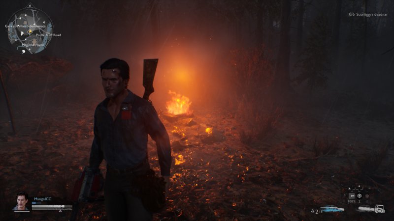 Evil Dead: The Game, Ash gets involved in a single player mission