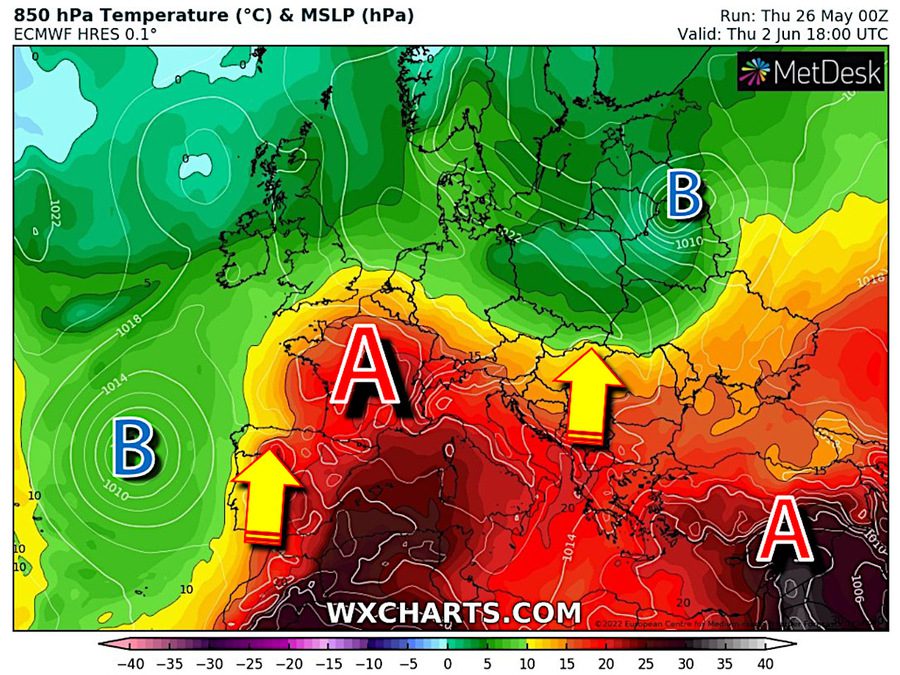June 2: A new strong heat wave is possible in Italy