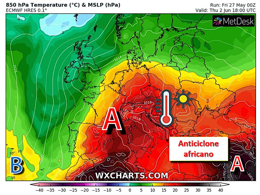 June 2: A new strong heat wave is confirmed in Italy