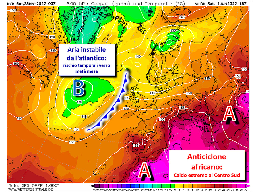 Warm June start with African anticyclone.  Possible signs of change since 10/11