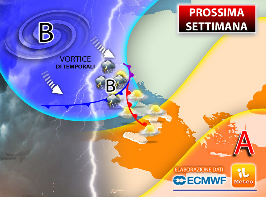 Next week, a hurricane full of storms will hit Italy;  The effects are significant ILMETEO.it
