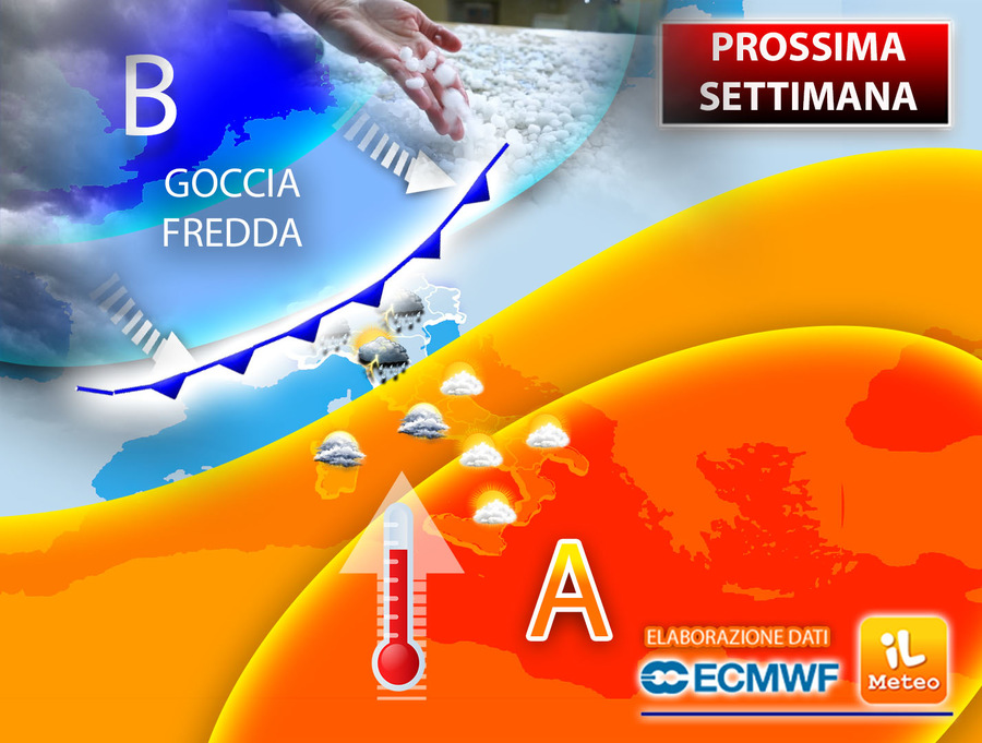 Next week, the cold fall will hit Italy, with significant consequences expected;  See where and when ILMETEO.it