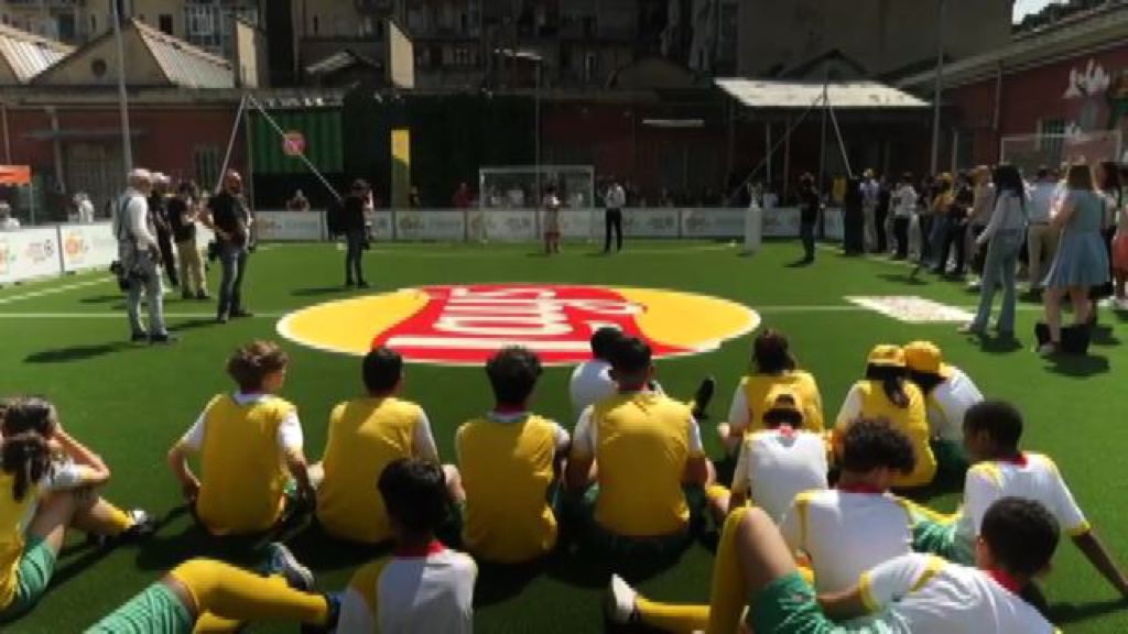 video.  A football field for a more inclusive future thanks to PepsiCo