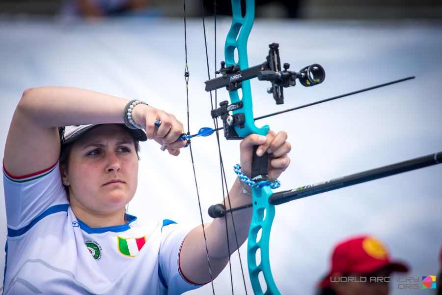 Italy's first medal!  Silver Medal for Blues in Team Compound - OA Sport