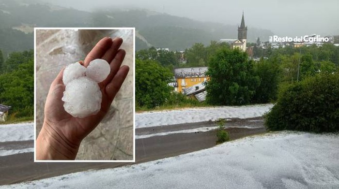 Today Hail Modena Apennines: Accumulates up to 20 cm - Weather