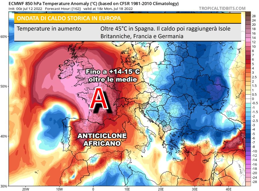 Historic heat wave in Europe