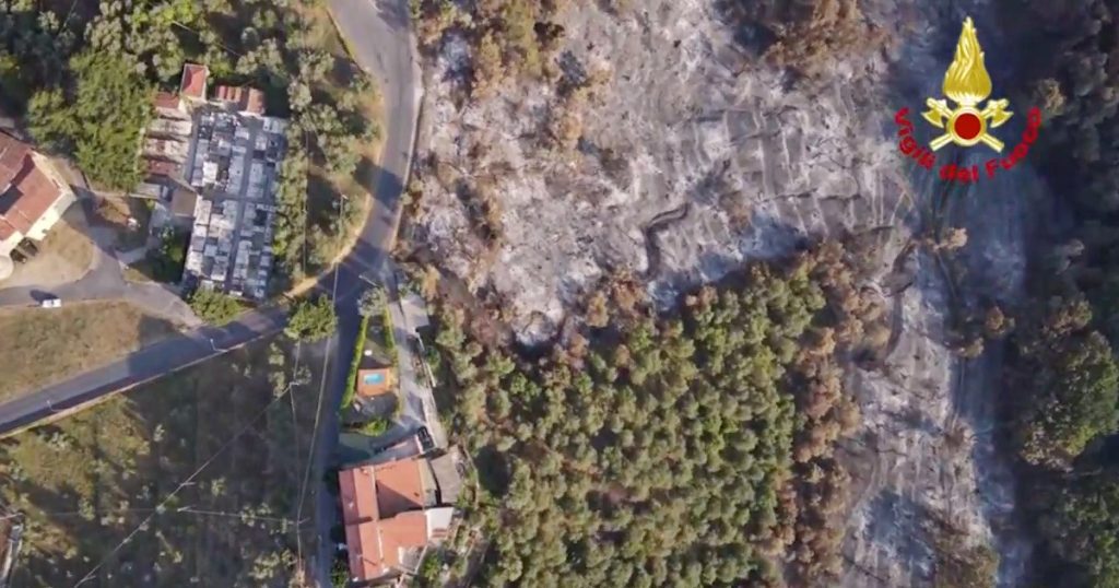 Versilia fire, Massarossa devastation images: Drone flight over flames-stricken mountains