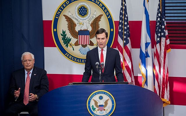 Kushner says in the book that Netanyahu was not happy about recognizing Jerusalem