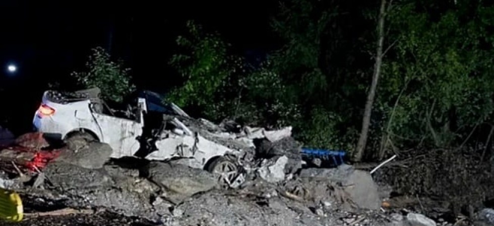 Storm in Tirol, debris flows destroy many cars.  A 60-year-old parish priest has disappeared, swept away by the mud and swept away