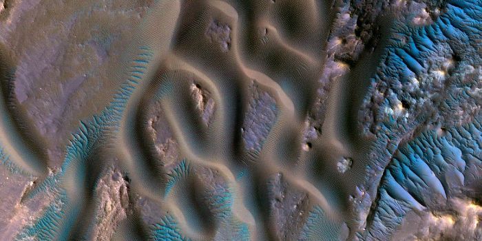What are the mysterious "blue dunes" on Mars, and why do they show us something so important