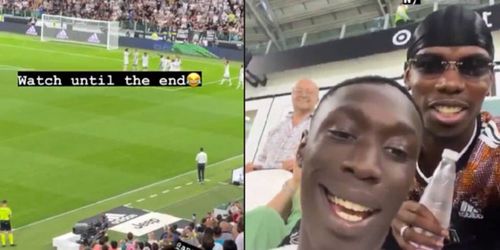 Pogba, social show and tribute to Di Maria during Juventus Sassuolo