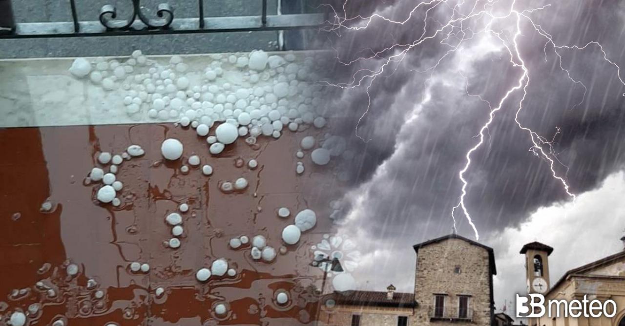 A thunderstorm in the heart of summer with storms and hail.  Attention in the next hours «3B Meteo