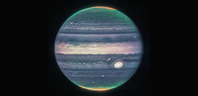 Jupiter as seen by the James Webb Space Telescope