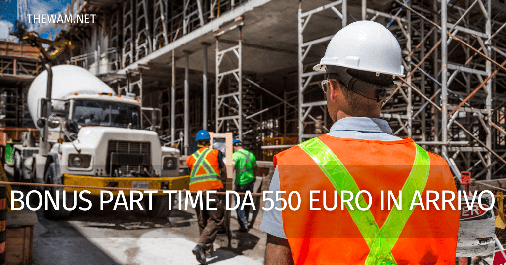 Part-time bonus of 550€ on arrival