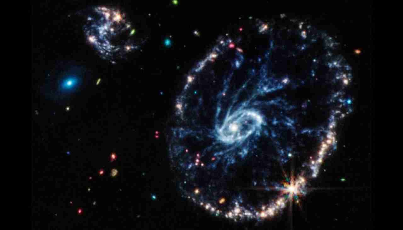 Spirals of the Caro Wheel Galaxy