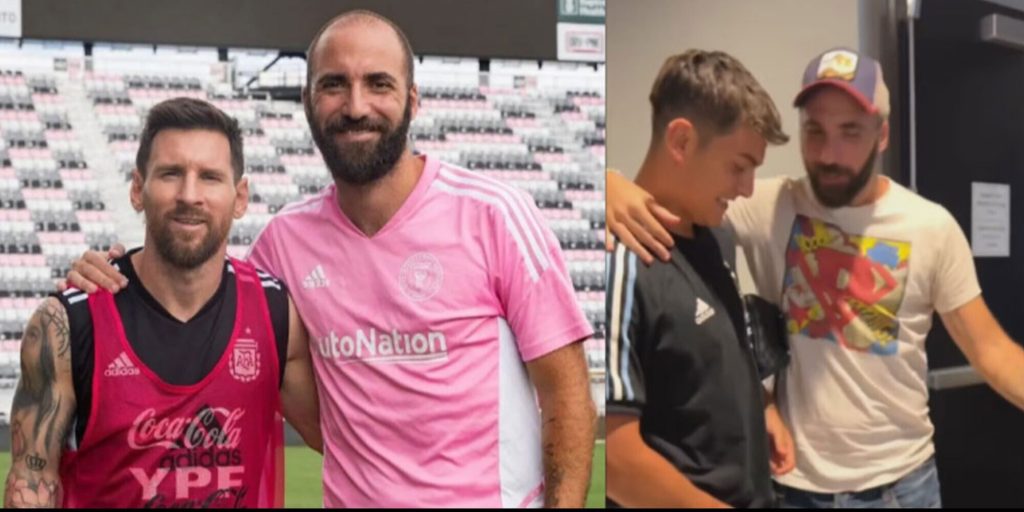 Argentina in Miami, Higuain's embrace of Messi and Dybala