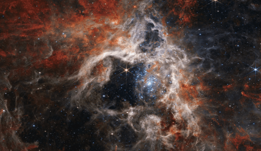 Another surprise from the Webb Telescope: tens of thousands of never-before-seen stars are immortalized in the Tarantula Nebula