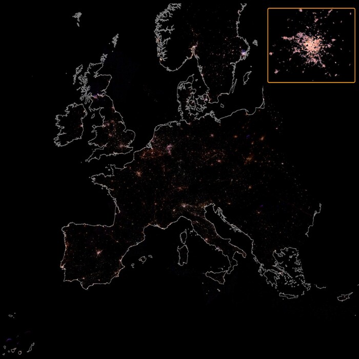 New visible LED light pollution from space - space and astronomy
