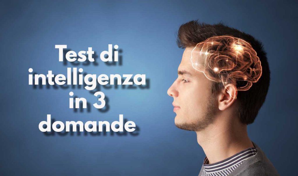 Test QI di intelligenza 3 domande