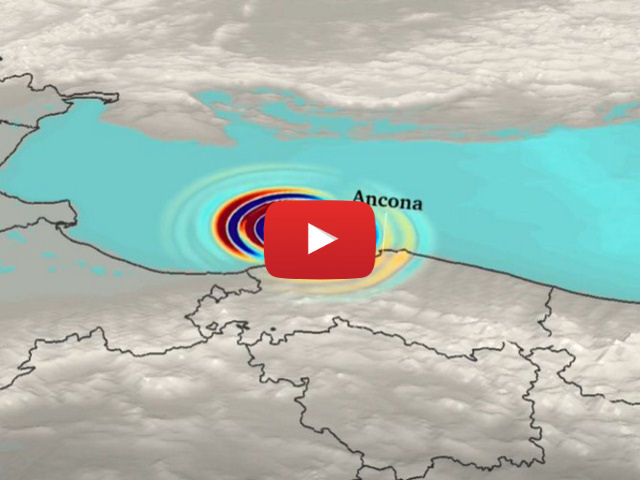 Meteo Cronaca diretta: (Video) Terremoto Marche, incredibile filmato della propagazione dell