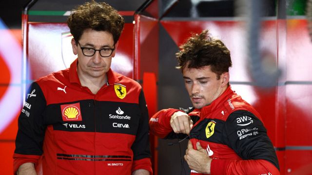 Ferrari, Leclerc open without brakes in bidding farewell to Binotto