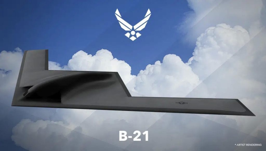 Here is the B-21 Raider, the new stealth nuclear bomber introduced by the Pentagon